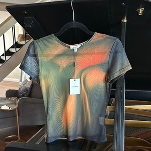 Miaou Multicolor Mesh Top